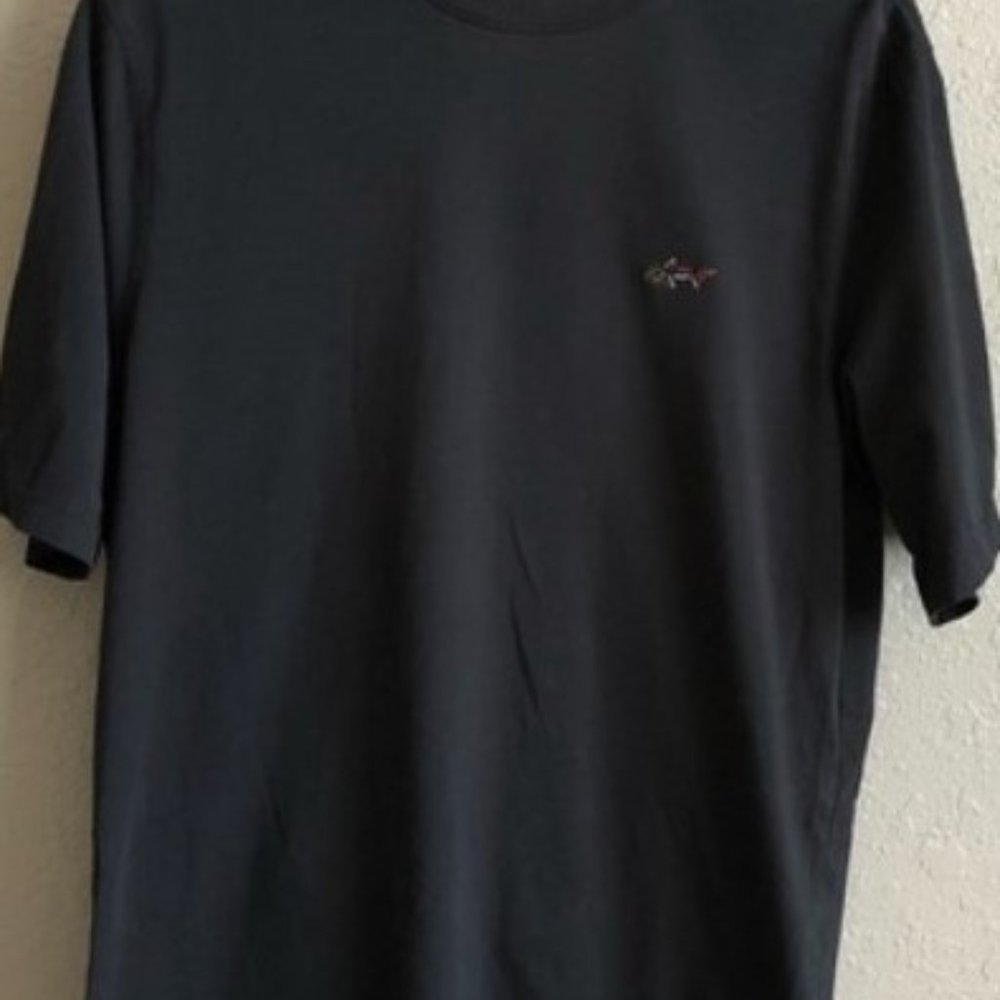 GREG NORMAN Shark-Embroidered Black T-Shirt